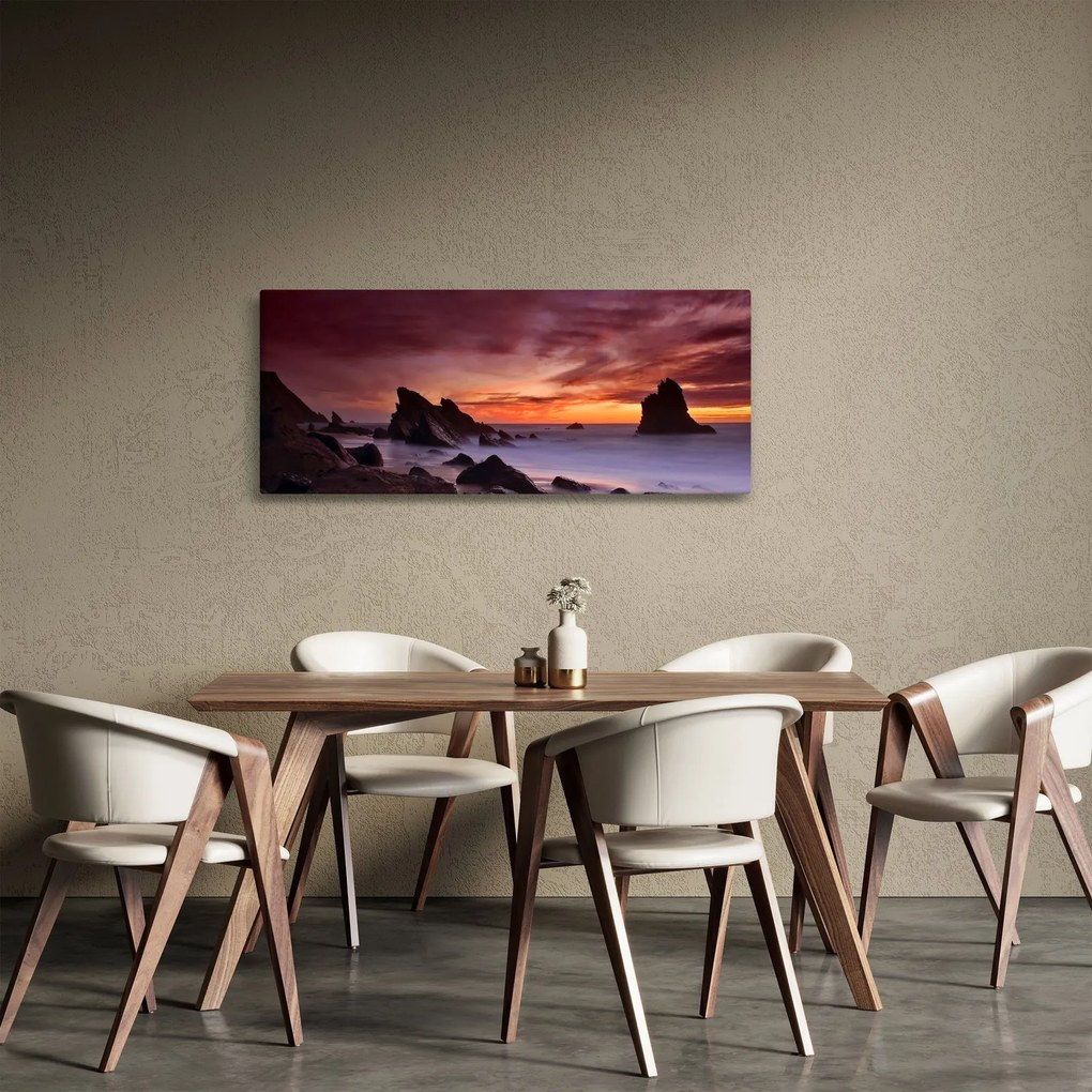 Naplemente a tengerparton képe (120x50 cm)