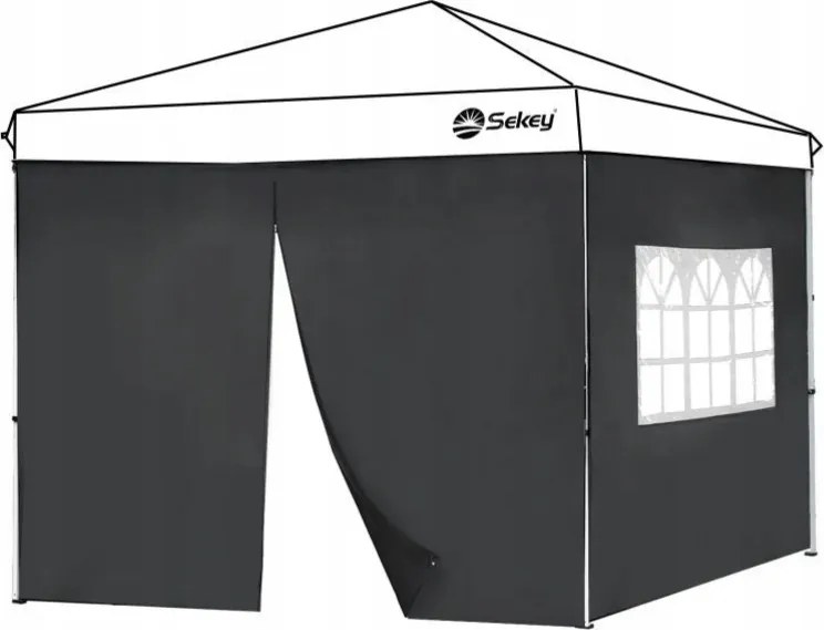 Fal Oldalfalak Pavilon Sátor Pavilon 2 Db 3X3 Antracit