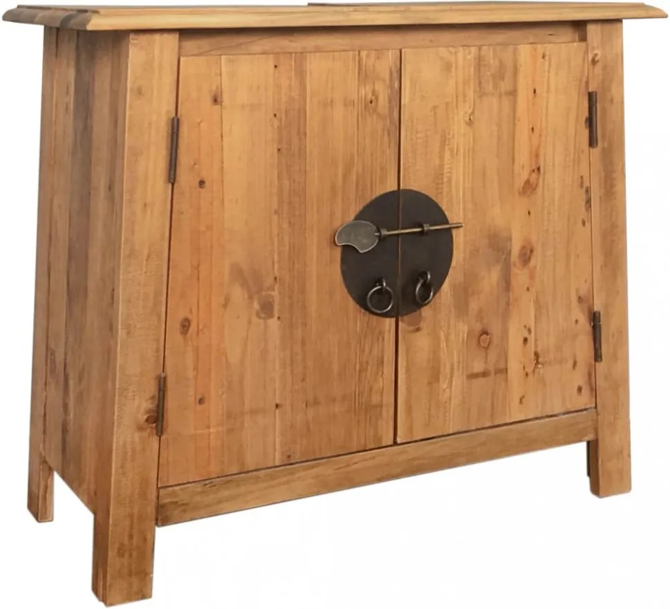 tömör újrahasznosított fenyőfa pipereszekrény 70 x 32 x 63 cm