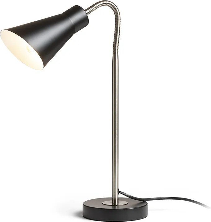 RENDL ANIKA asztali lámpa matt fekete matt nikkel 230V LED E27 15W