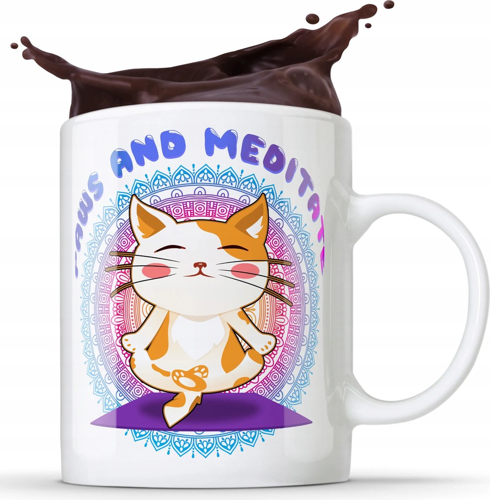 Bögre Paws And Meditate Bögre Ajándék