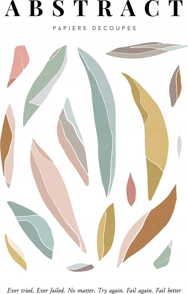 Boho absztrakt modern Poszter A2 59,4x42cm #W7