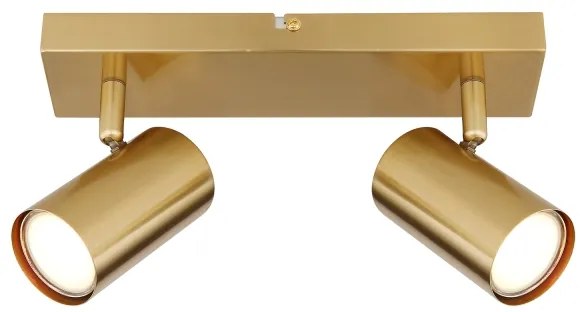 Globo 57911-2GO - Spotlámpa ROBBY 2xGU10/35W/230V arany
