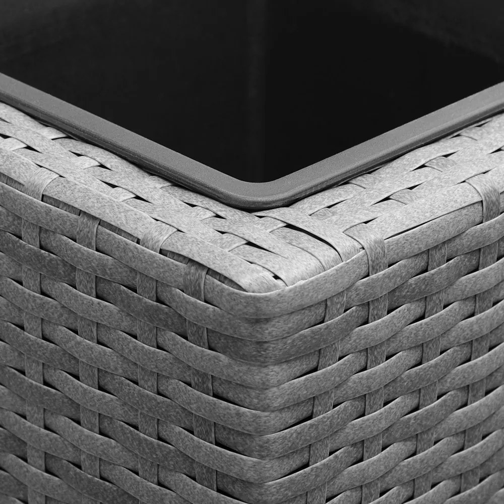 Casaria® Virágcserép 83x30,5x60 cm - szürke