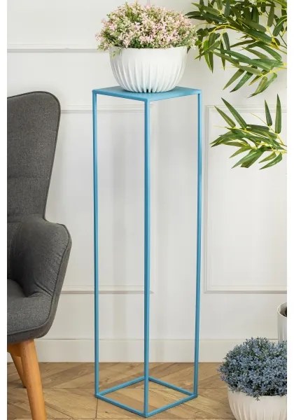 Virágállvány 100x24 cm kék