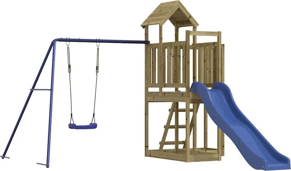 vidaXL impregnált fenyőfa kültéri játszószett