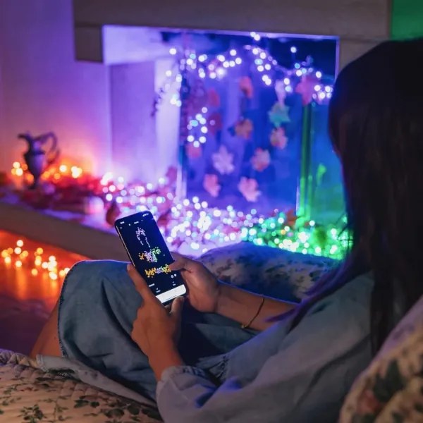 Twinkly TWS250SPP-TEU - LED RGBW Kültéri füzér 250xLED 23,5m IP44 Wi-Fi
