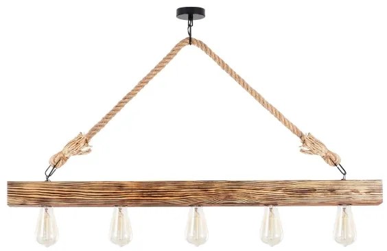 Csillár zsinóron EREBOS 5xE27/100W/230V