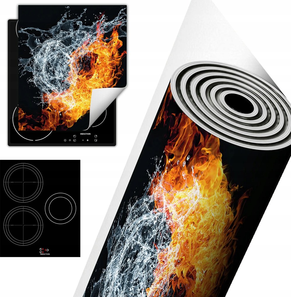 Tűzhelyvédő Szőnyeg Asztali Dekoráció 45x52 víz tűz