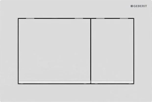 Geberit 115.080.01.1 - Omega30 öblítő nyomólap 21,2x14,2 cm fehér