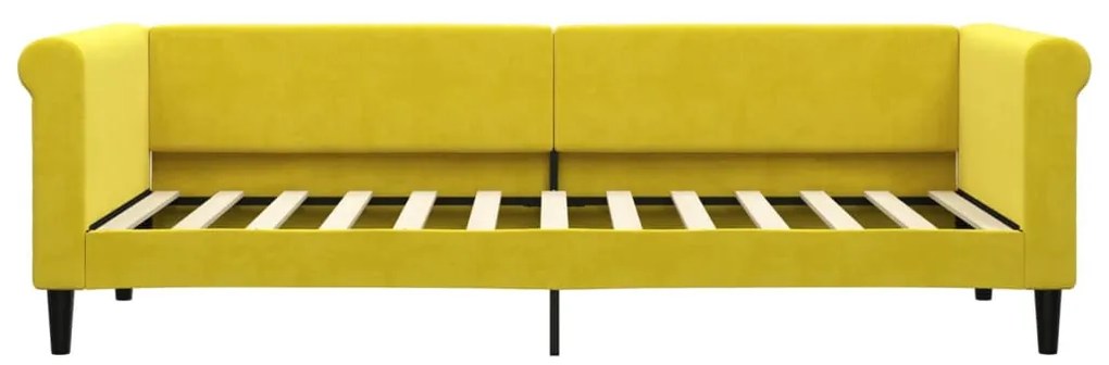 sárga kihúzható szövet heverő 80 x 200 cm