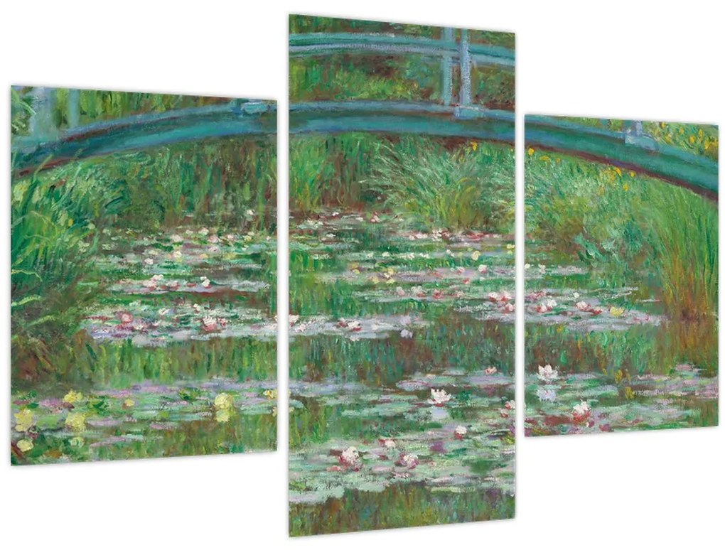 Kép - Claude Monet, The Japanese Footbridge, reprodukciók (90x60 cm)