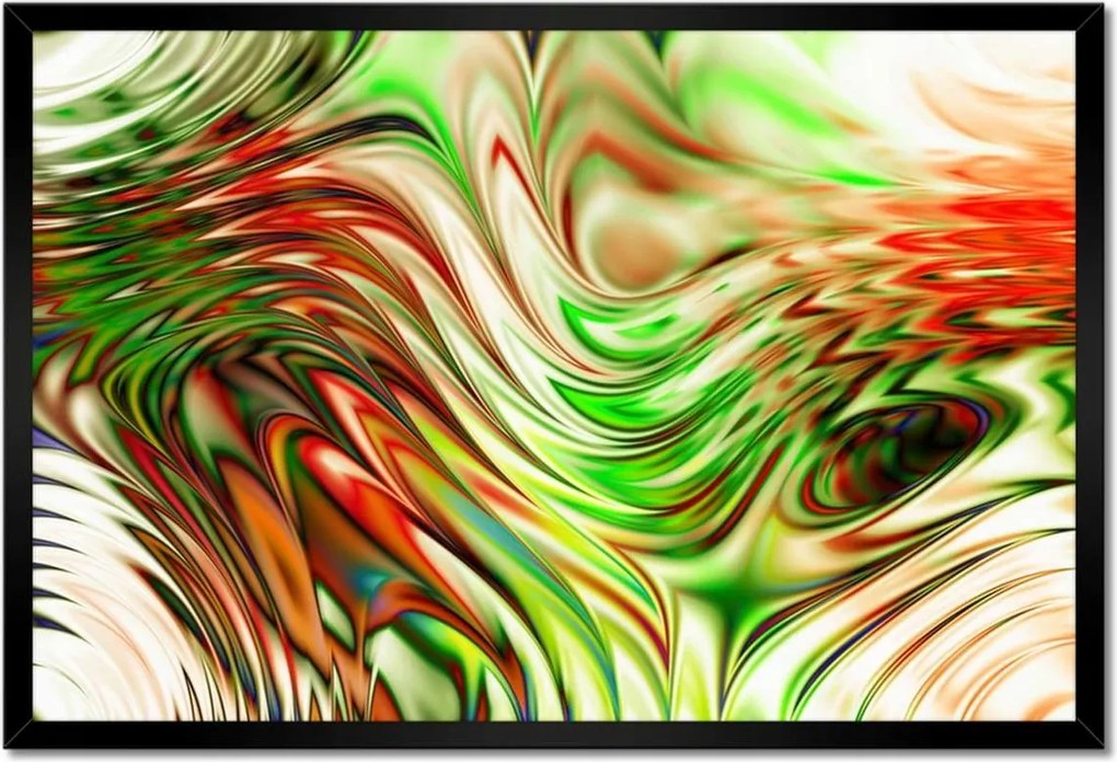 Poszterek keretben 60x40 Színes hullámok