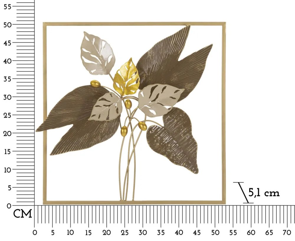 Vas fali panel homlokzat 50,2x5,1x50,2cm