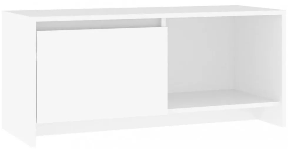fehér szerelt fa TV-szekrény 90 x 35 x 40 cm