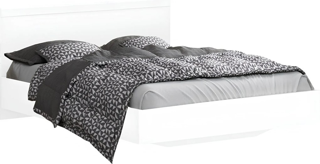 Franciaágy, 160x200, fehér, LINDY