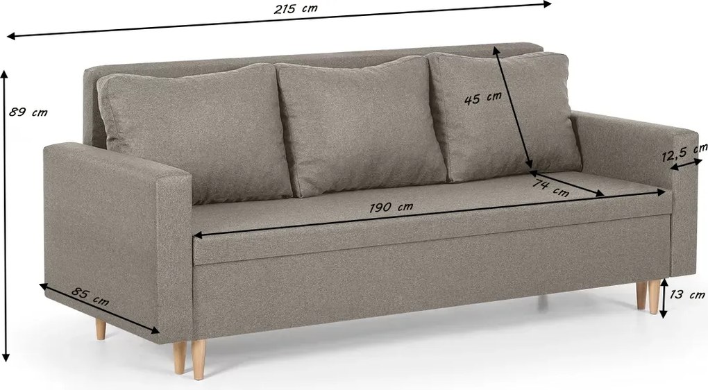 KENO fotelágy Mustár