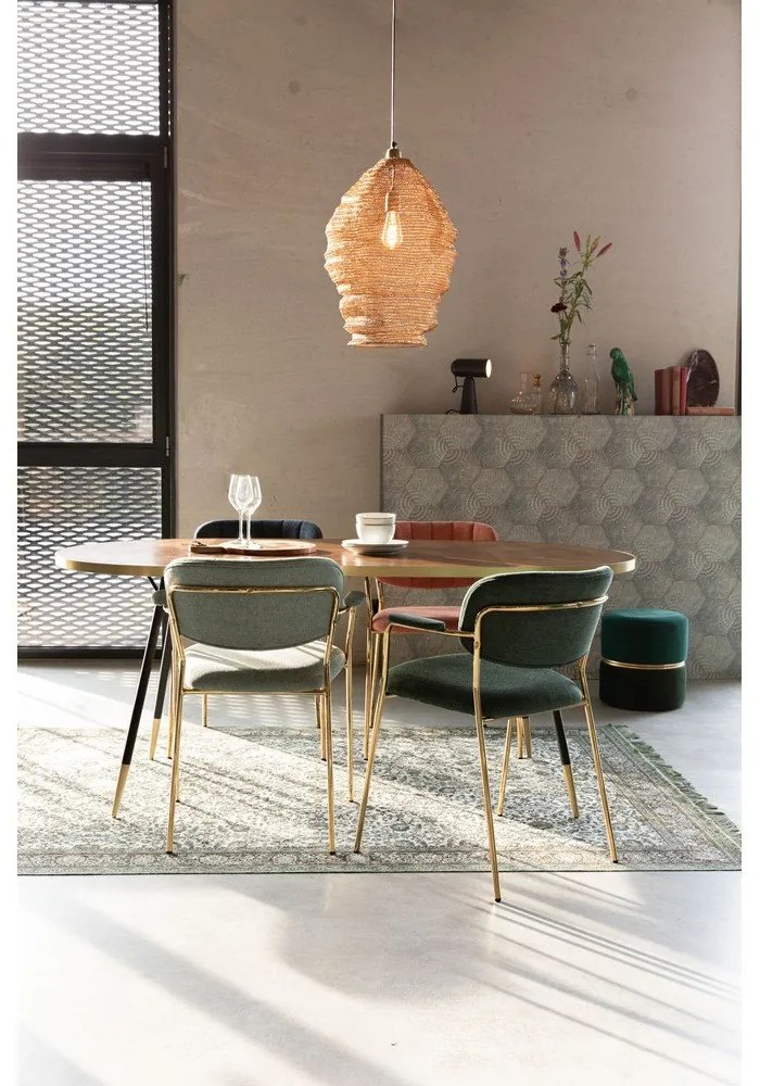 Sötétzöld étkezőszék szett 2 db-os Jolien – White Label