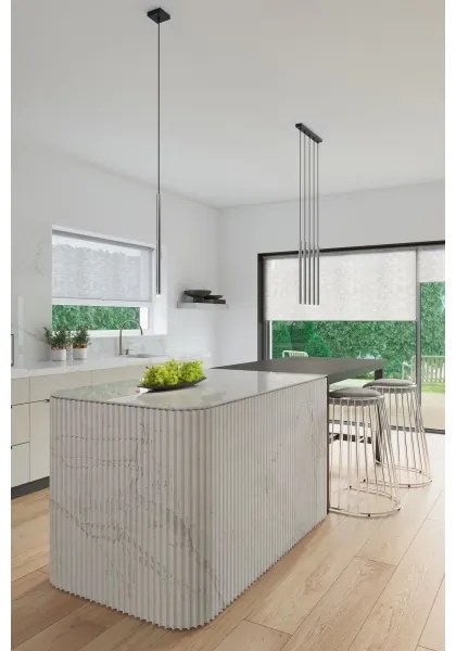 Sollux SL.1199 - Csillár zsinóron PASTELO 1xG9/8W/230V króm