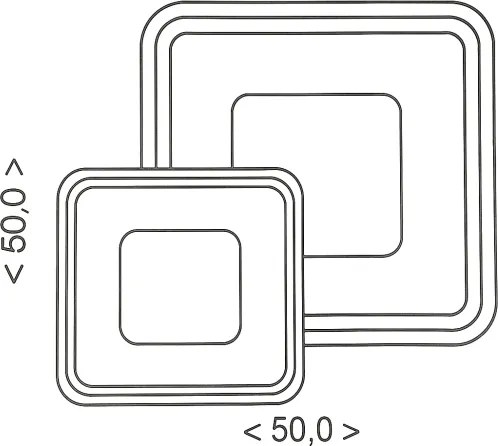 Brilagi - LED fényerőszabályozható mennyezeti lámpa TANDORA LED/49W/230V 3000-6000K + távirányító