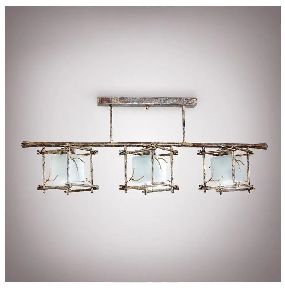 Csillár rúdon SAVANNAH KUBO 3xE27/40W/230V világos