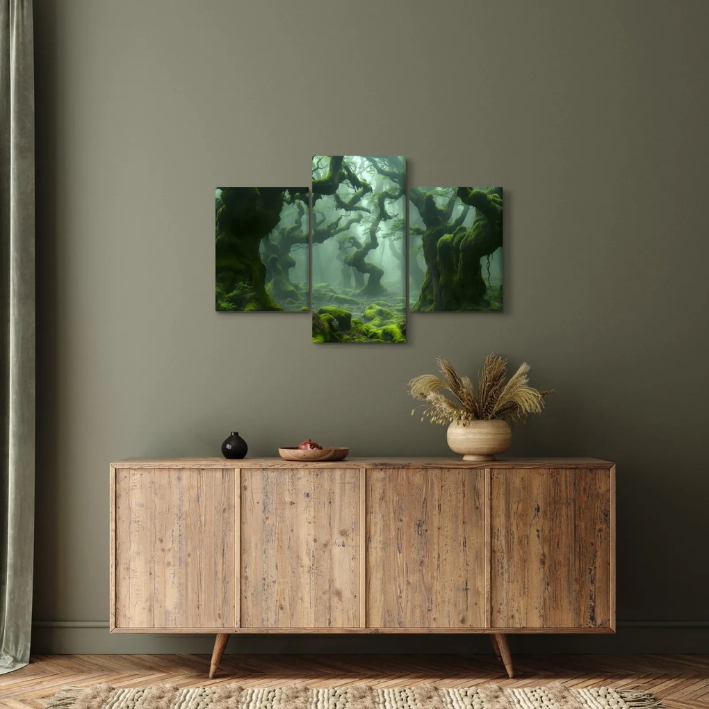 Kép - Egy mohával borított erdő (90x60 cm)
