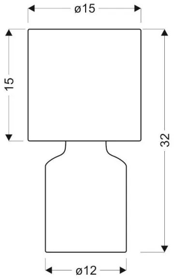 Asztali lámpa INER 1xE14/40W/230V szürke