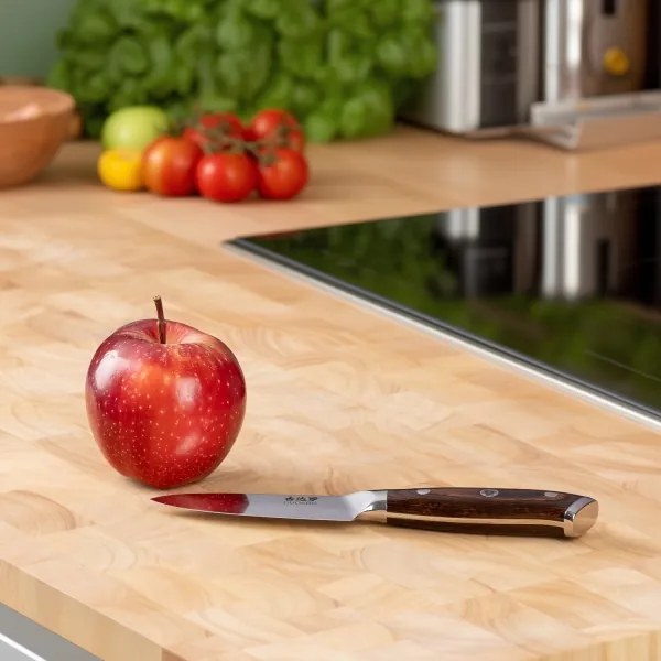 Gudaro - Damaszkuszi konyhakés FENG 3,5", 67 rétegű acél, hossza 9,5 cm