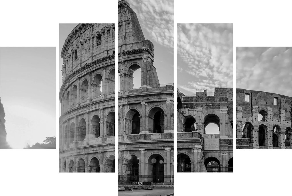 Kép - Colosseum Rómában, fekete-fehér (150x105 cm)