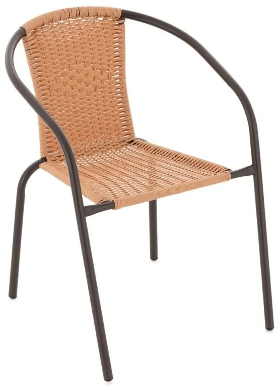 GARTHEN Bisztrószék fonott szövettel világosbarna