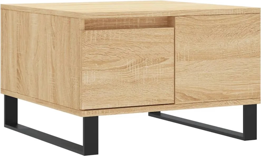 vidaXL sonoma tölgy színű szerelt fa dohányzóasztal 55 x 55 x 36,5 cm