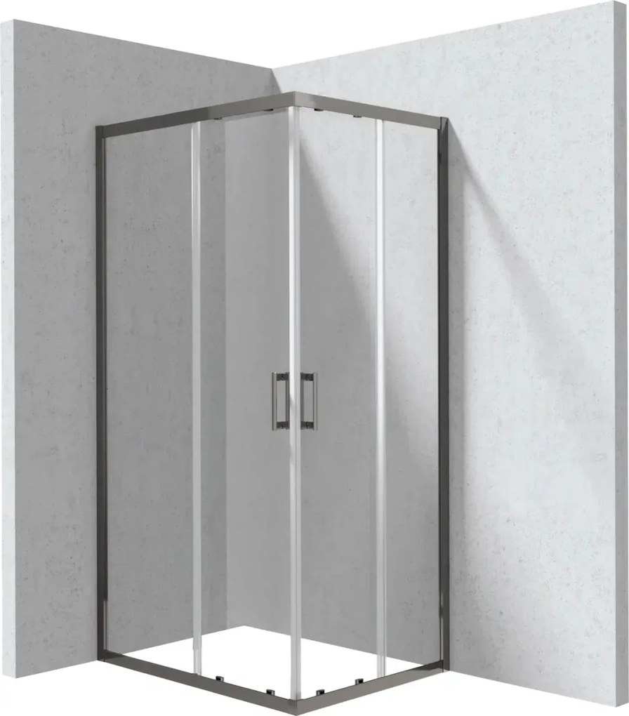 Funkia EVO szögletes zuhanykabin_80x100, titán