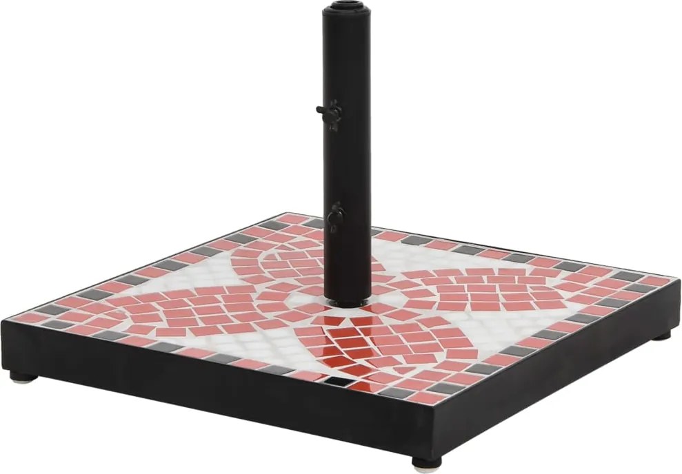 vidaXL terrakotta és fehér négyzet alakú napernyő talp 12 kg