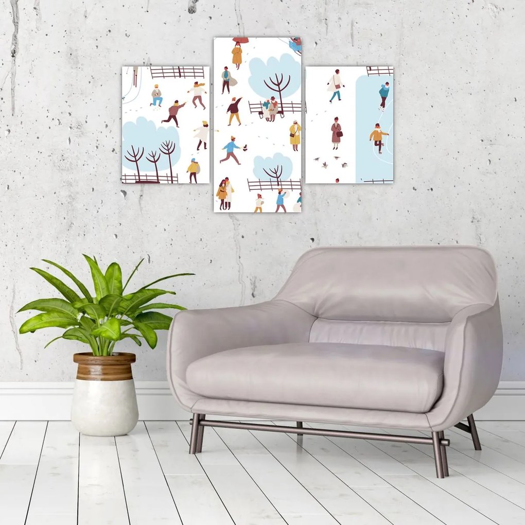 Kép - Boldog telet (90x60 cm)