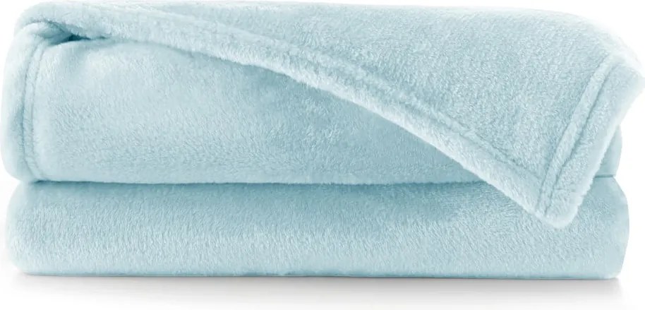 Mic világoskék mikroszálas takaró, 160 x 210 cm - DecoKing