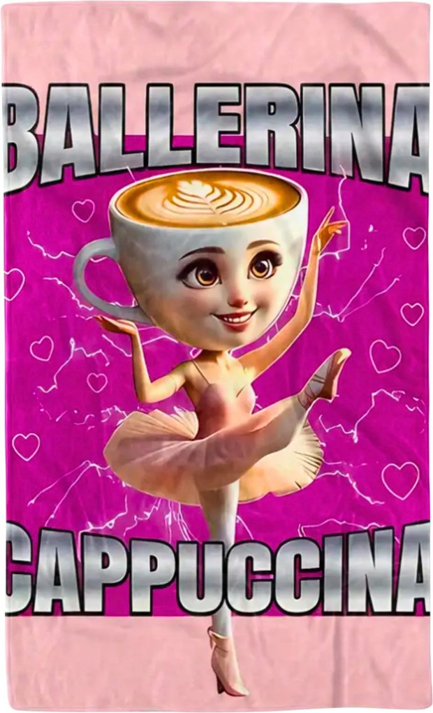 Téli takaró Ballerina Cappuccina Polár ágytakaró 100x150