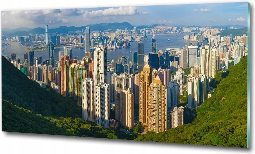 Fotó üvegkép New York nyugat 125x50