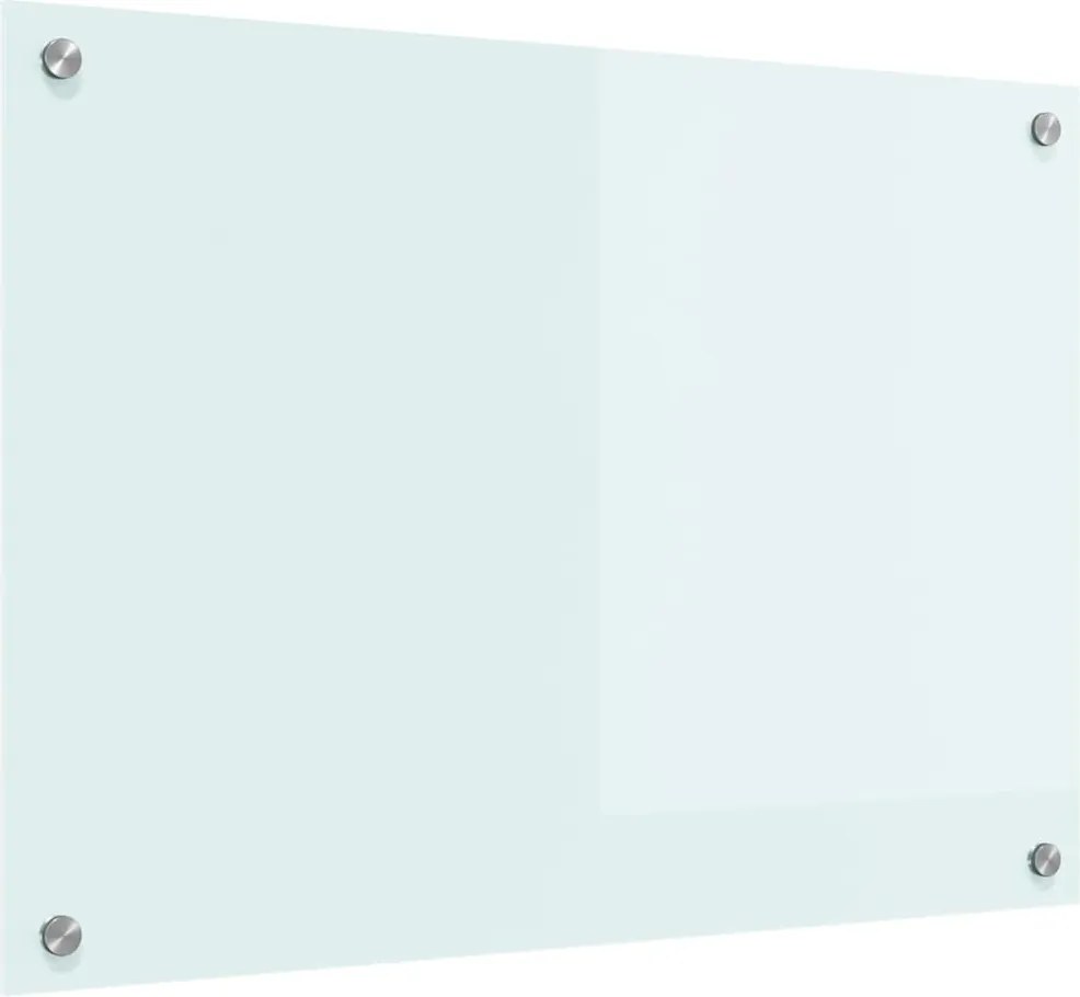 vidaXL Konyhai splashback Fehér 70 x 50 cm edzett üveg