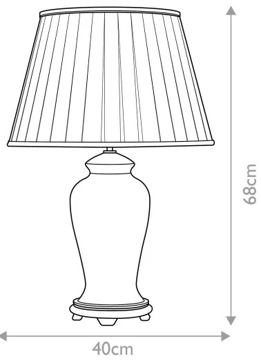 Elstead DL-DATAI-TL - Asztali lámpa DATAI 1xE27/60W/230V