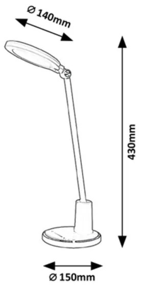 Rabalux - LED Dimmelhető érintős asztali lámpa LED/10W/230V 3000-6000K