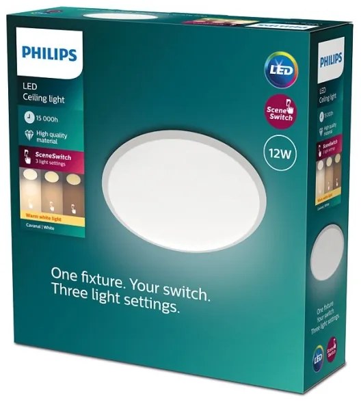 Philips - LED Dimmelhető mennyezeti lámpa SCENE SWITCH LED/12W/230V