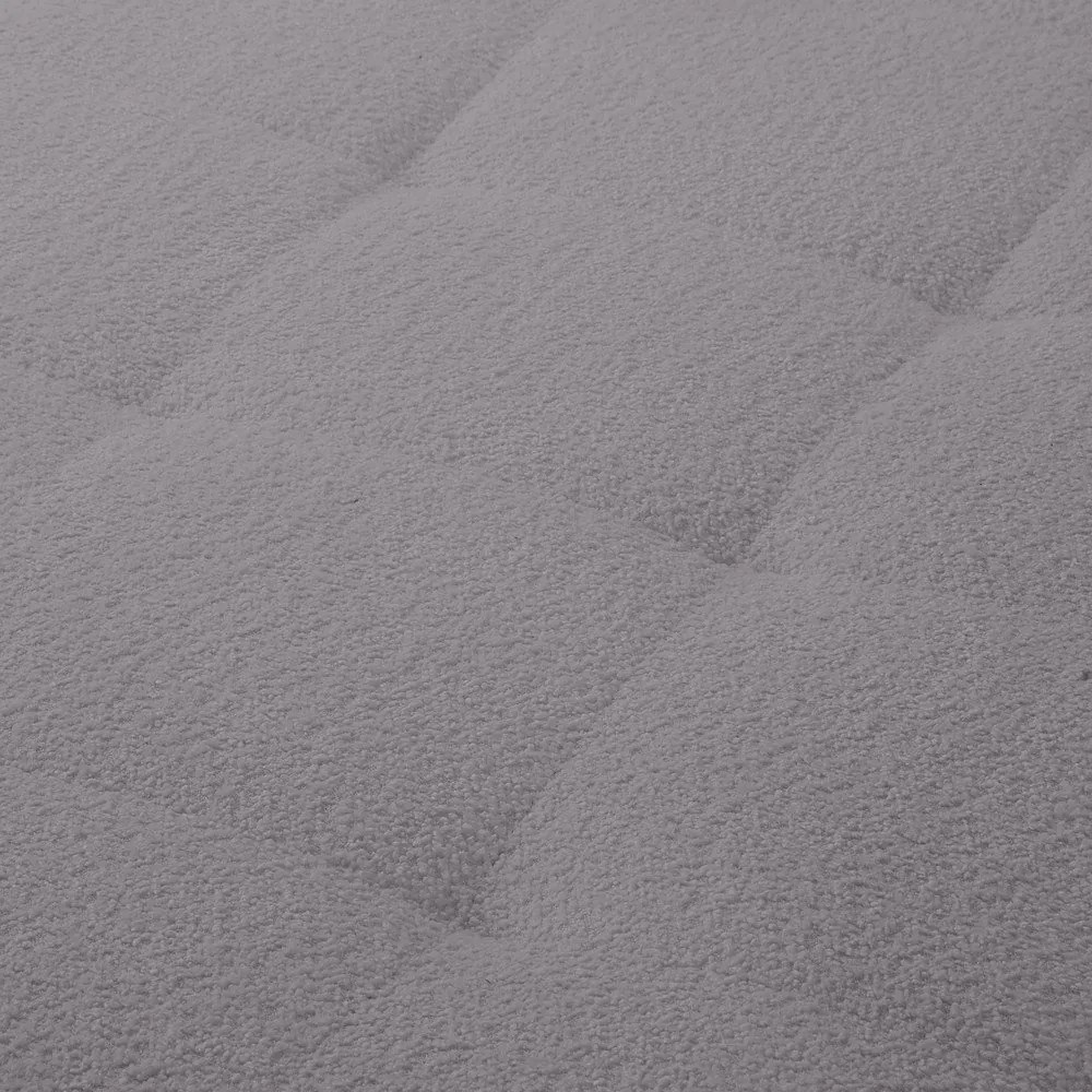 Sötétszürke buklé sarokkanapé (jobb oldali) Ariella – Ropez