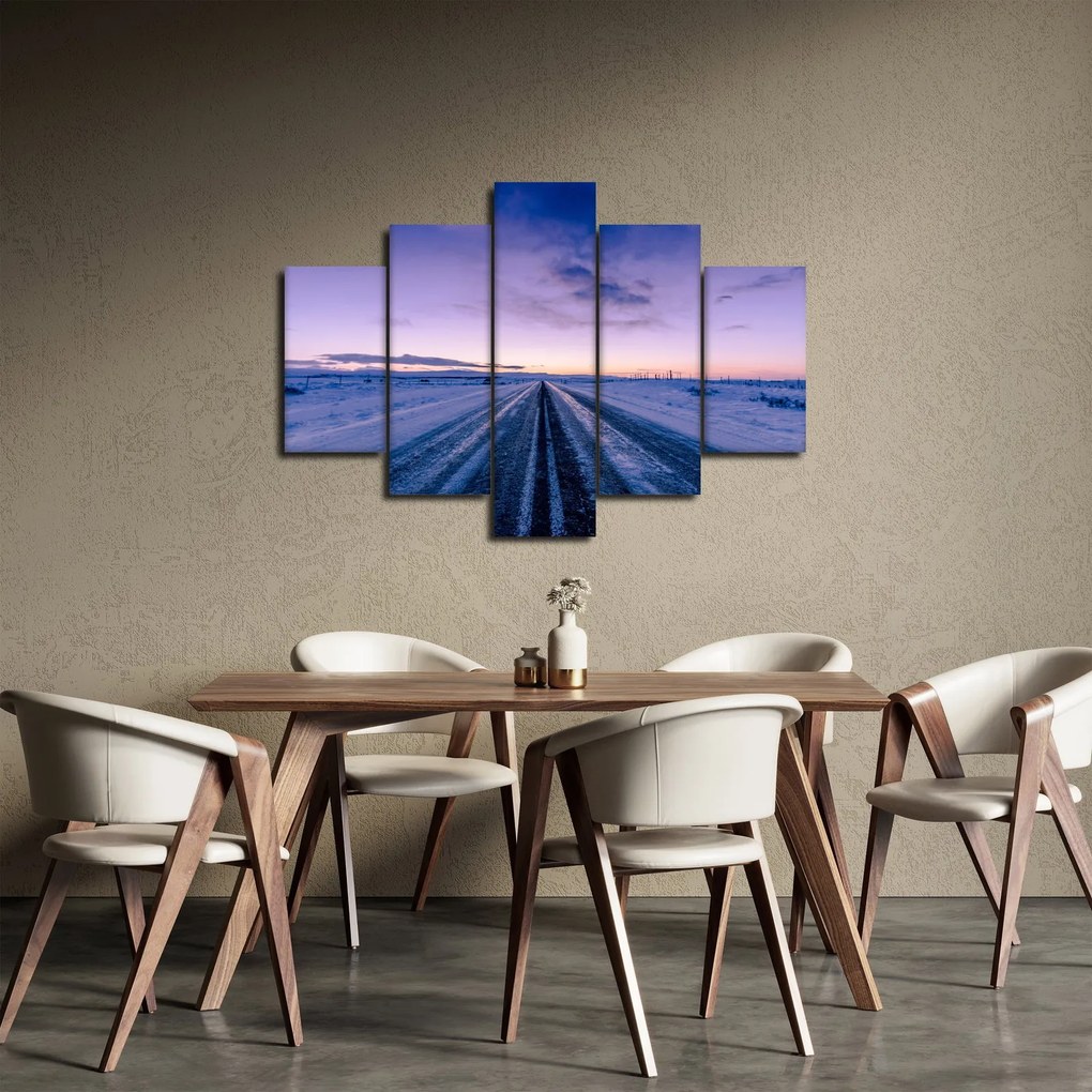 A téli út képe (150x105 cm)
