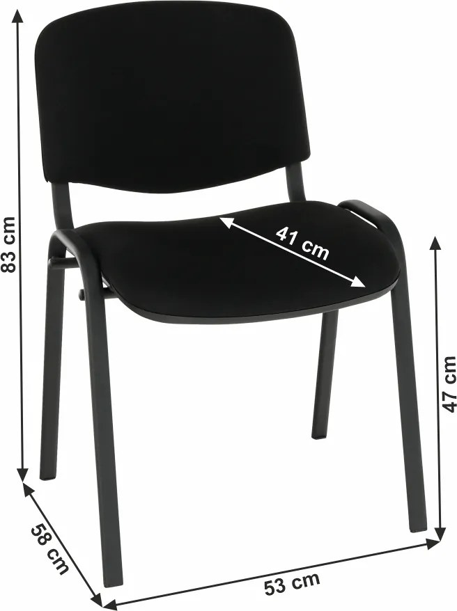 Irodai szék, fekete, ISO NEW