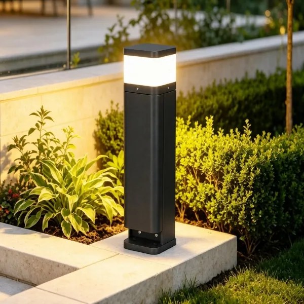 BRILAGI - Kültéri lámpa 2 SCHUKO aljzattal PILLAR 1xG9/11W/230V IP44 fekete