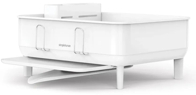 Simplehuman Compact edénytartó, acél, műanyag,FPP, fehér