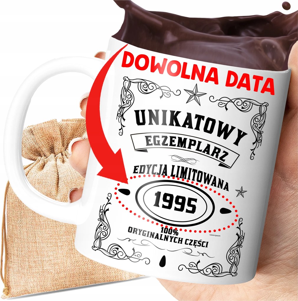 Bögre Limitált Kiadás Személyre Szabott Születésnapi Ajándék Nyomtatott Mintával