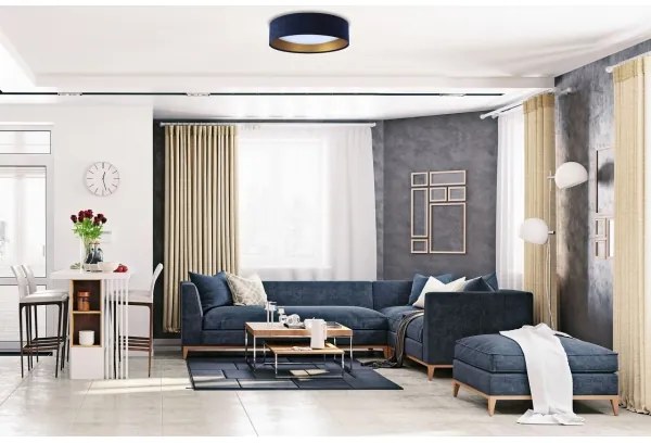 LED mennyezeti lámpa GALAXY 1xLED/24W/230V kék/arany