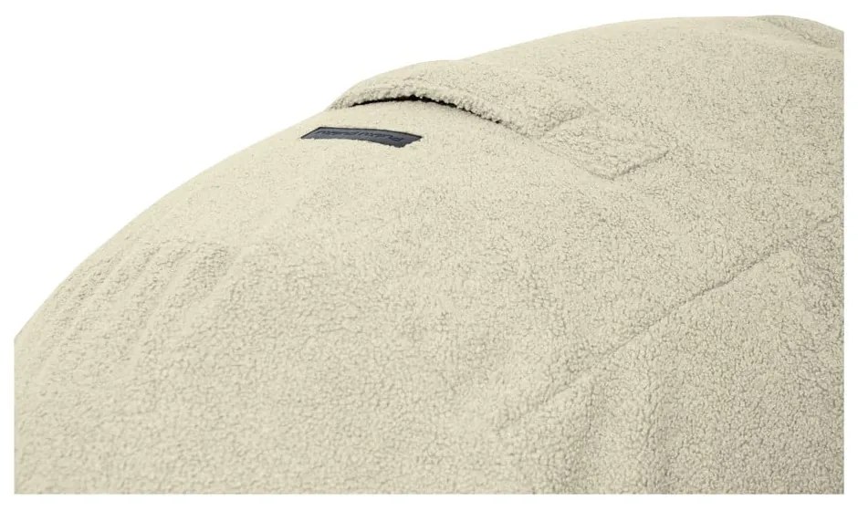 Krémszínű buklé babzsákfotel Roll 105 – SLOWDOWN