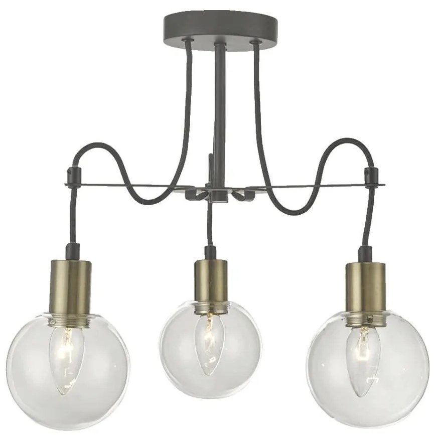 LUXERA 64402 - Csillár zsinóron ABRAZO 3xE14/40W/230V